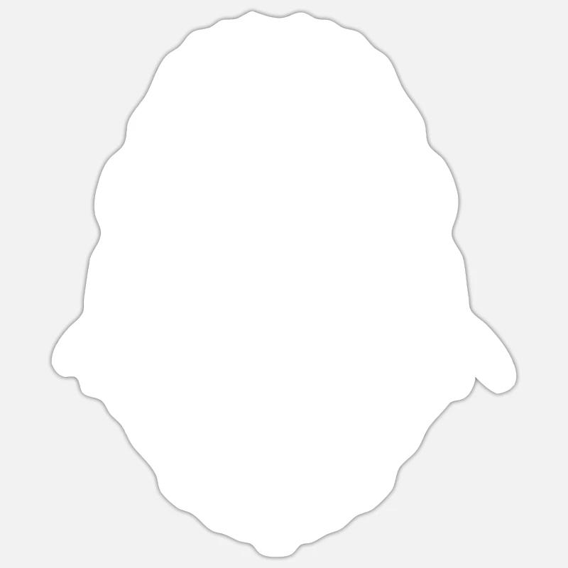Gorilla - Sticker size S (10 x 10 cm) - white matte