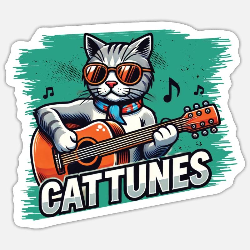 Bring a musical - Sticker size S (10 x 10 cm) - white matte