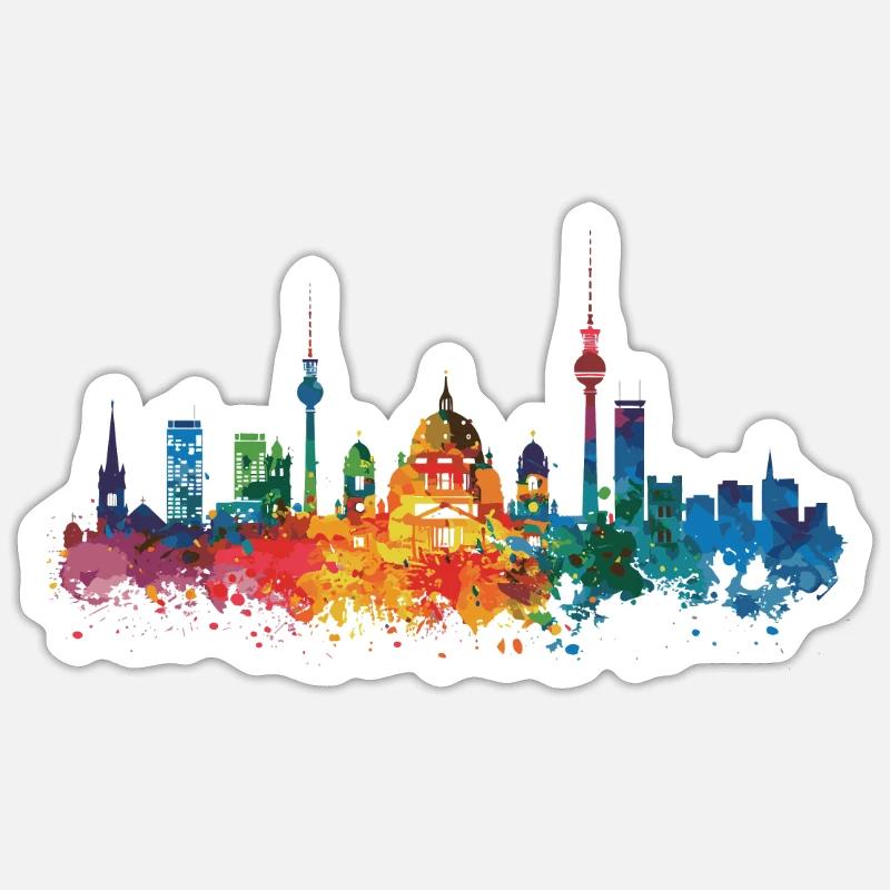 München - Sticker Größe S (10 x 10 cm) - Mattweiß