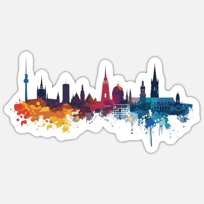 Neu Wulmstorf - Sticker size S (10 x 10 cm) - white matte