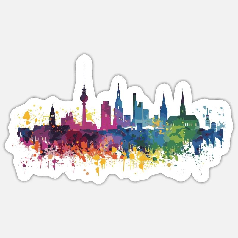 Neukirchen-Vluyn - Sticker Größe S (10 x 10 cm) - Mattweiß