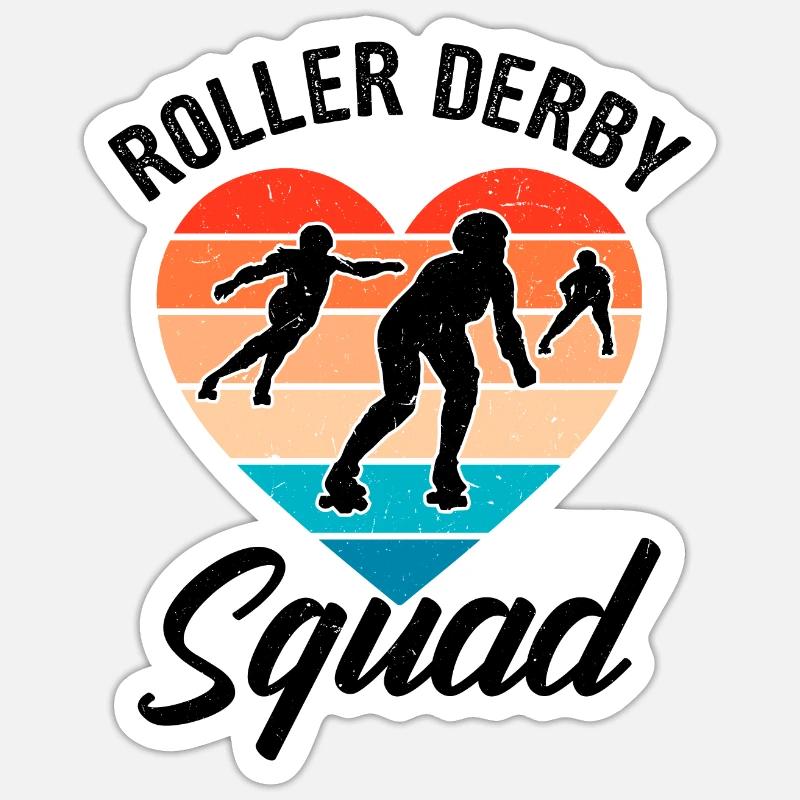 Funny Roller Skate Saying - Sticker size S (10 x 10 cm) - white matte