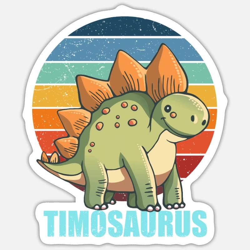 Timosaurus Gift Idea for Timo Sticker size S (10 x 10 cm)