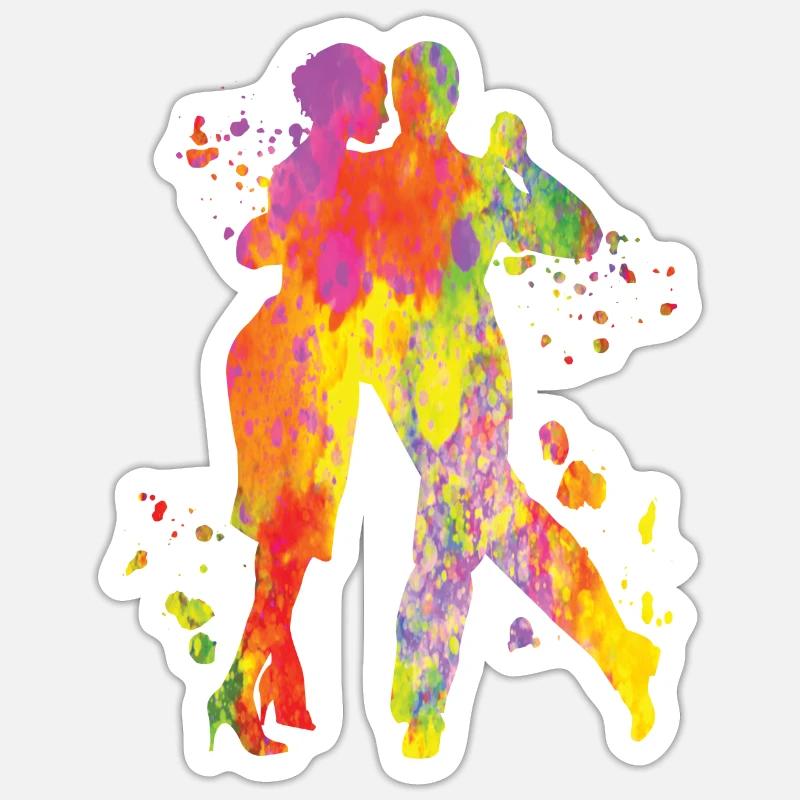 Tango Argentin Danse Milonga Vals Sticker taille S (10 x 10 cm)
