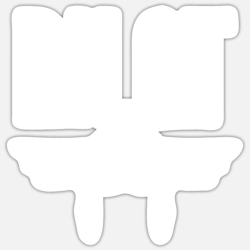 Pilot - Sticker Größe S (10 x 10 cm) - Mattweiß