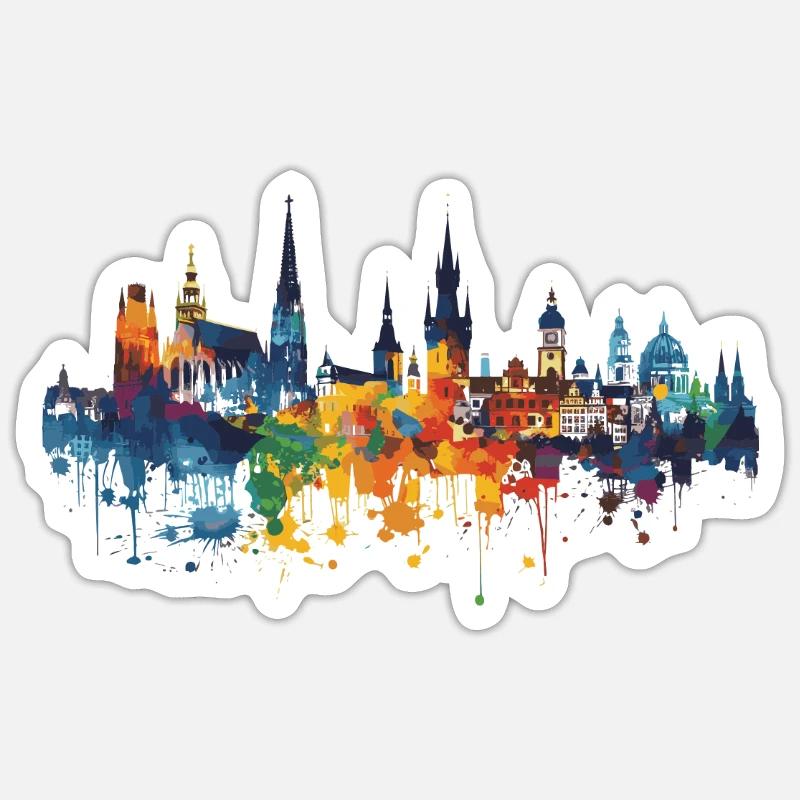 Neunkirchen-Seelscheid - Sticker taille S (10 x 10 cm) - blanc mat