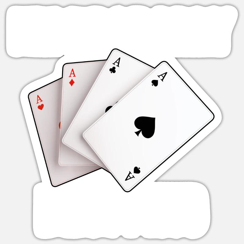 I'm Probably Bluffing - Sticker size S (10 x 10 cm) - white matte