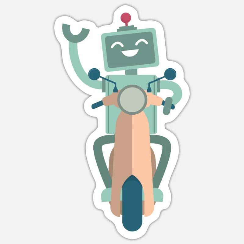 Cute Robot Robotics Technology Sticker size S (10 x 10 cm)