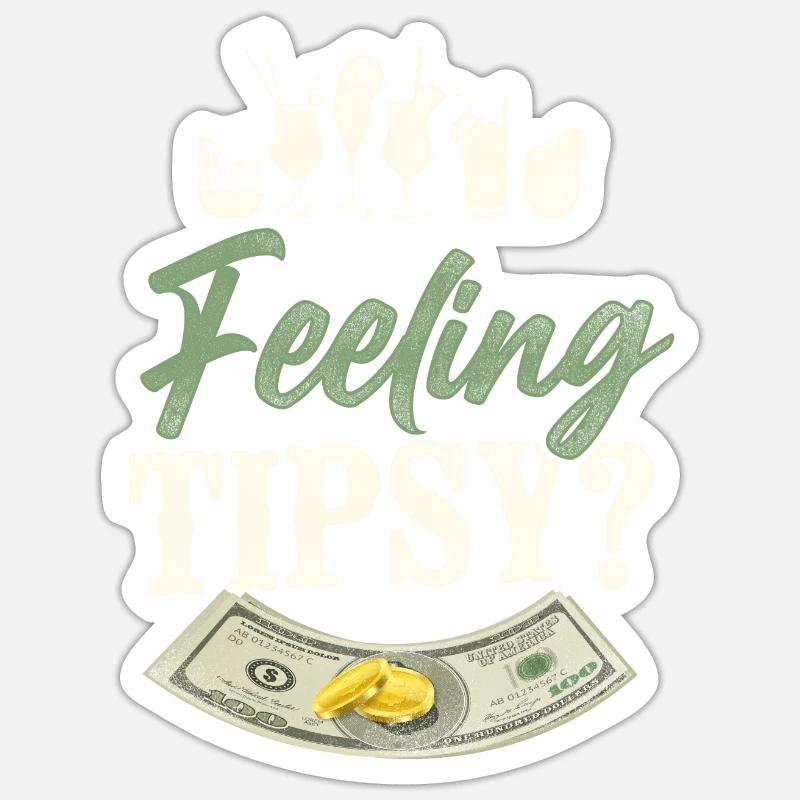 Bartender Mixologist Feeling - Sticker Größe S (10 x 10 cm) - Mattweiß