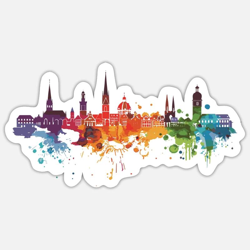 Offenburg - Sticker Größe S (10 x 10 cm) - Mattweiß