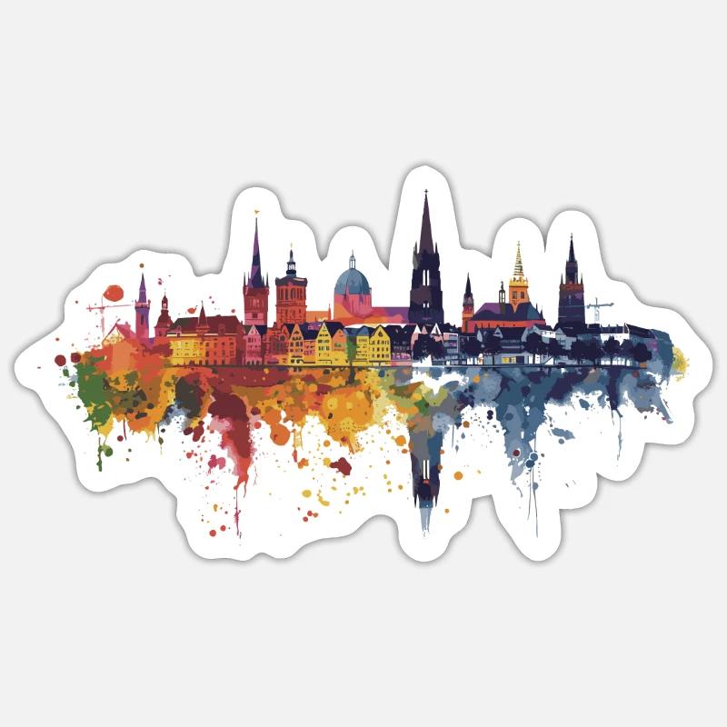 Offenbach am Main - Sticker size S (10 x 10 cm) - white matte