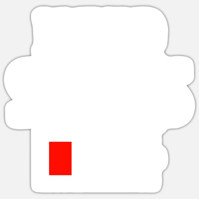 Snus - Sticker taille S (10 x 10 cm) - blanc mat