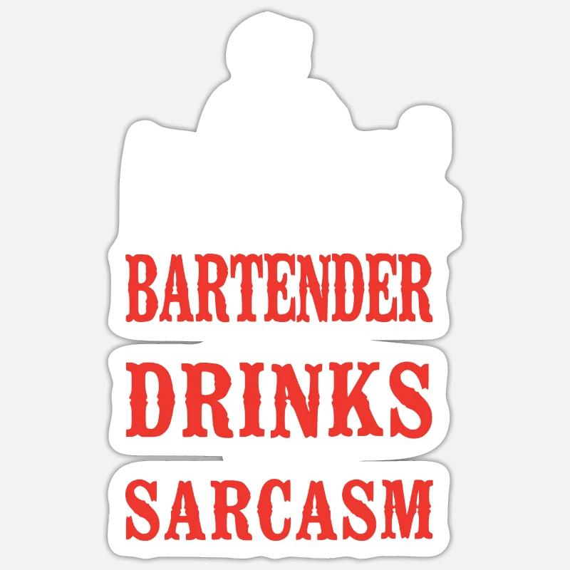Barman Mixologue This - Sticker taille S (10 x 10 cm) - blanc mat