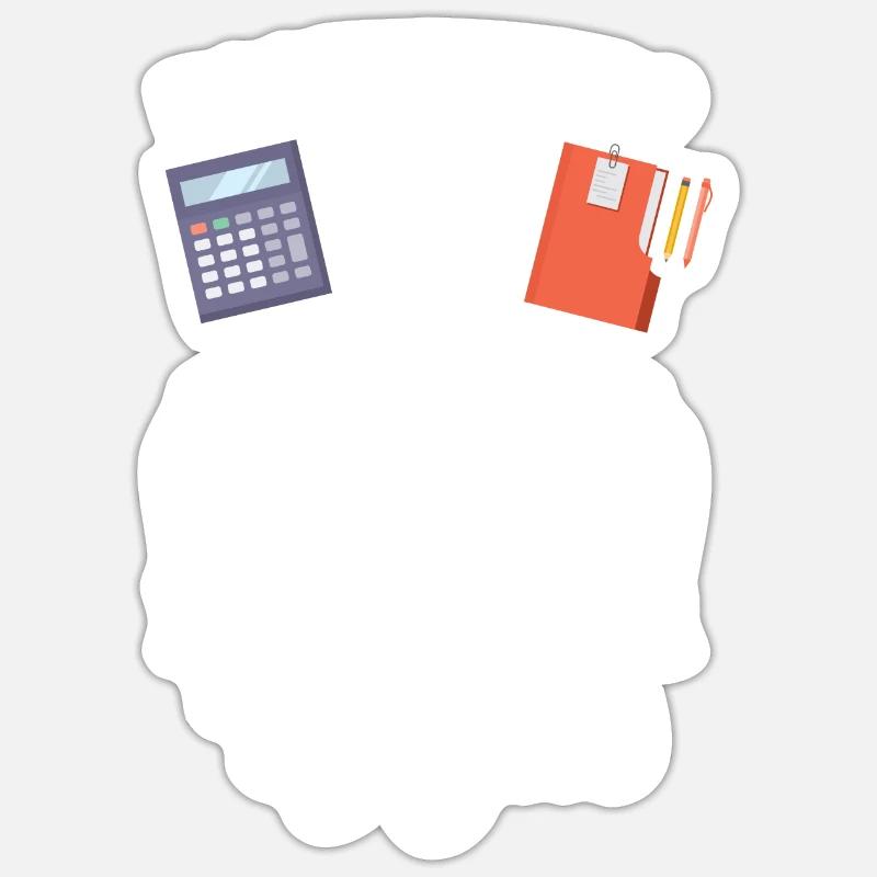 Comptabilité Comptable Financier Profession de comptable Sticker taille S (10 x 10 cm)