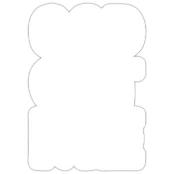 Dieu m’a eu - Sticker taille S (10 x 10 cm) - blanc mat - Devant
