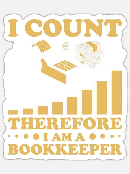 Buchhaltung Finanzbuchhalter Buchhalter Beruf - Sticker Größe S (10 x 10 cm) - Mattweiß