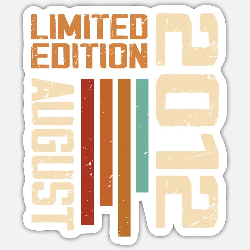 August 2012 Birthday Gift August 2012 August Sticker size S (10 x 10 cm)