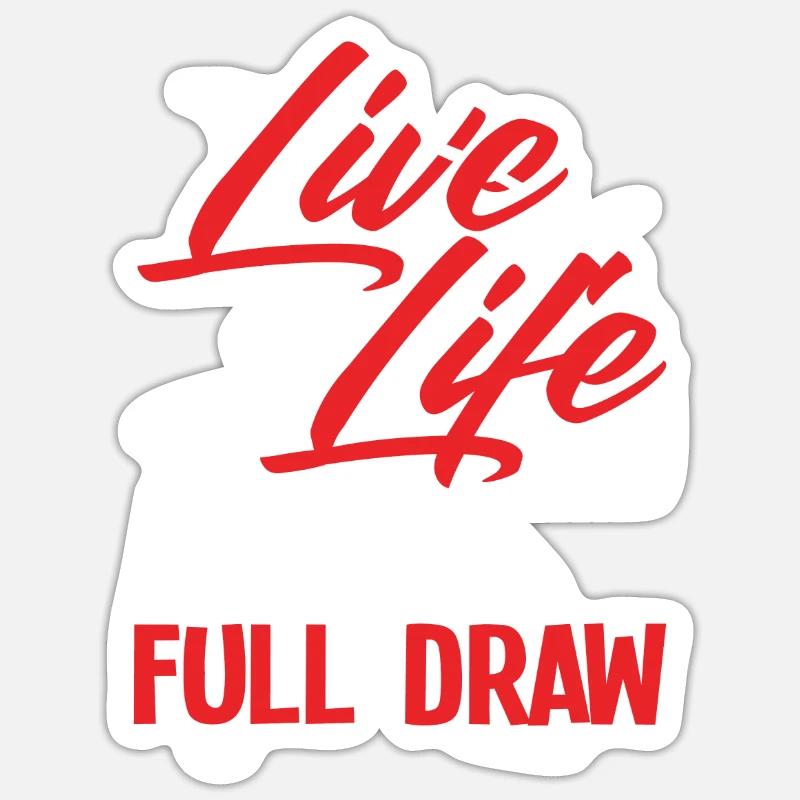 Tir à l’arc à l’arc à jeu de mots - Sticker taille S (10 x 10 cm) - blanc mat