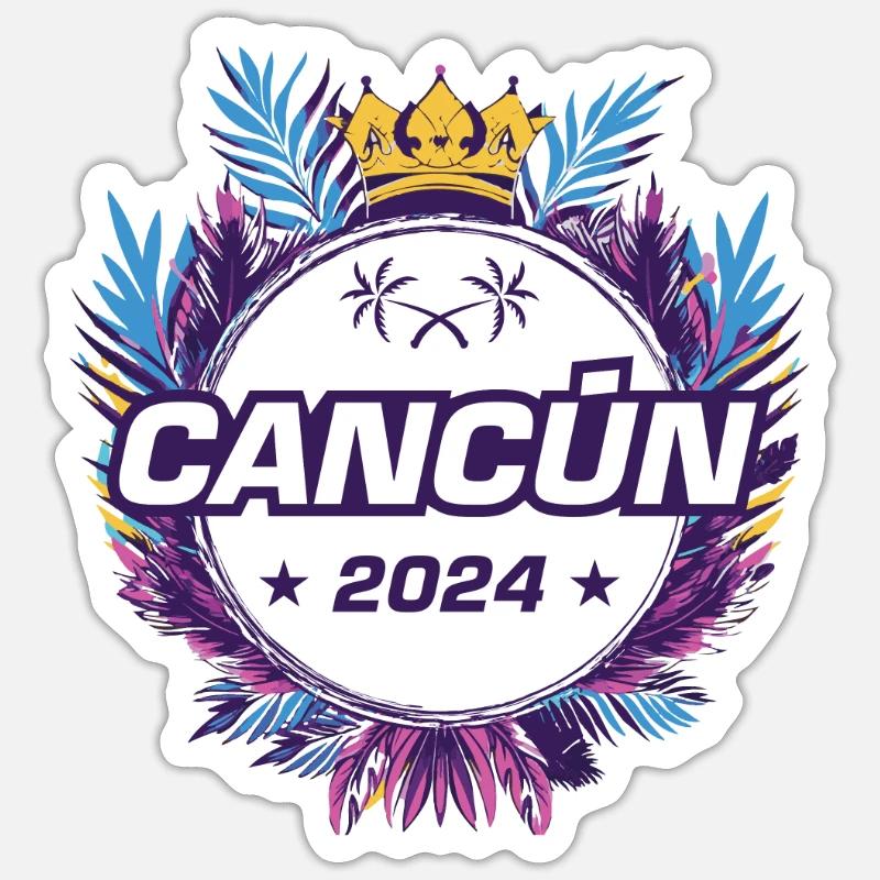 Cancun 2024 - Sticker size S (10 x 10 cm) - white matte