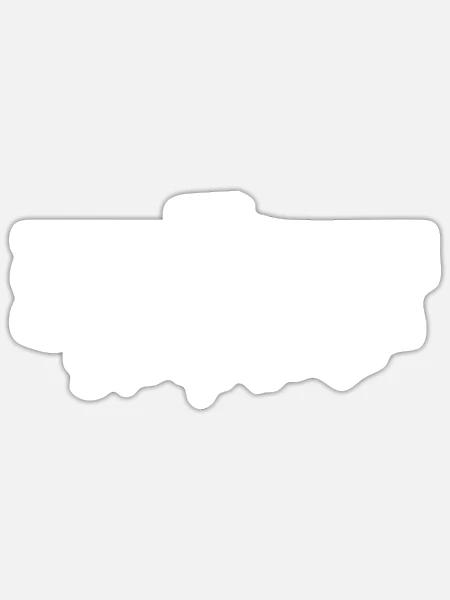 ASL Dolmetscher Gebärdensprache - Sticker Größe S (10 x 10 cm) - Mattweiß