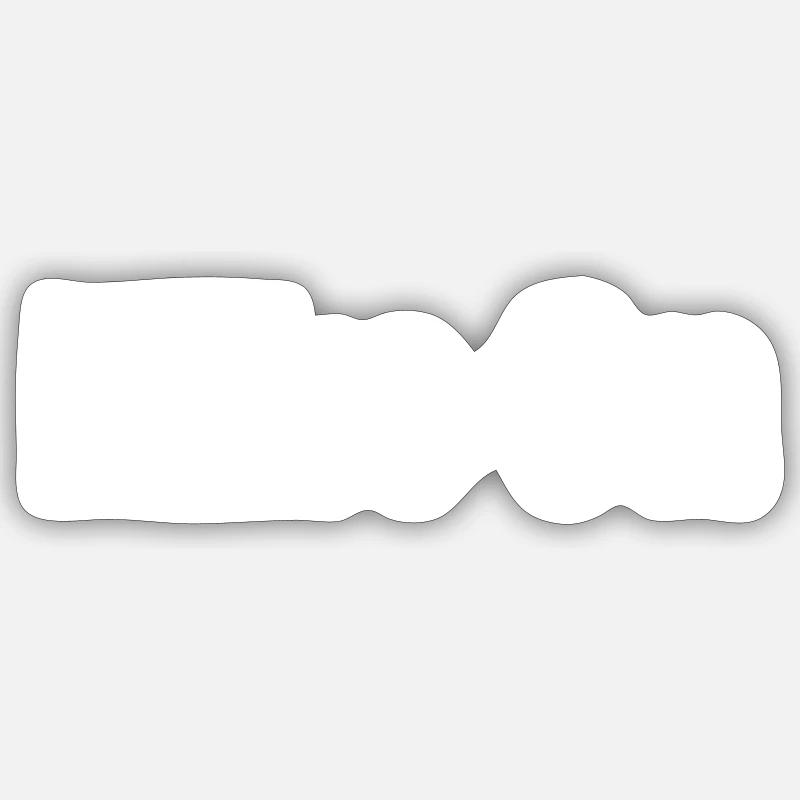Randonnée - Hike On - Sticker taille S (10 x 10 cm) - blanc mat