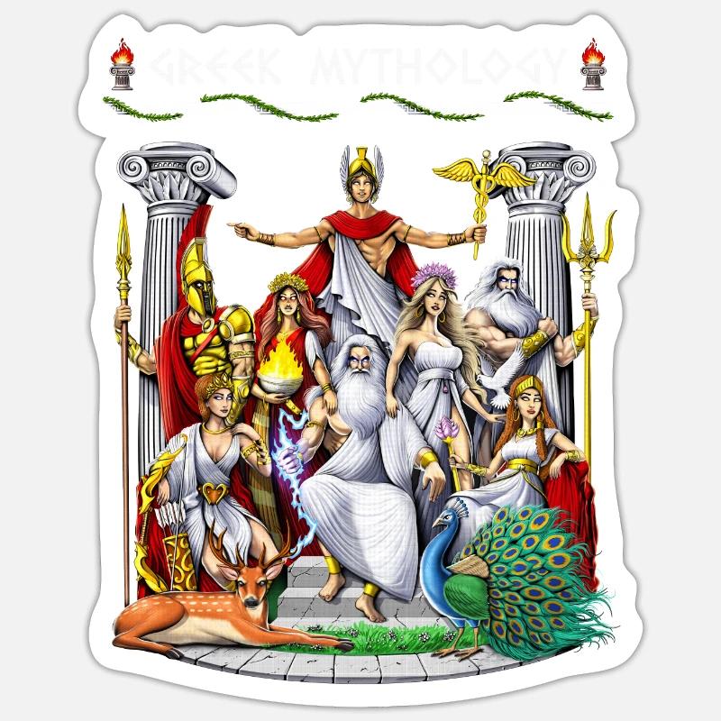 Mitologia greca Dei Adesivo