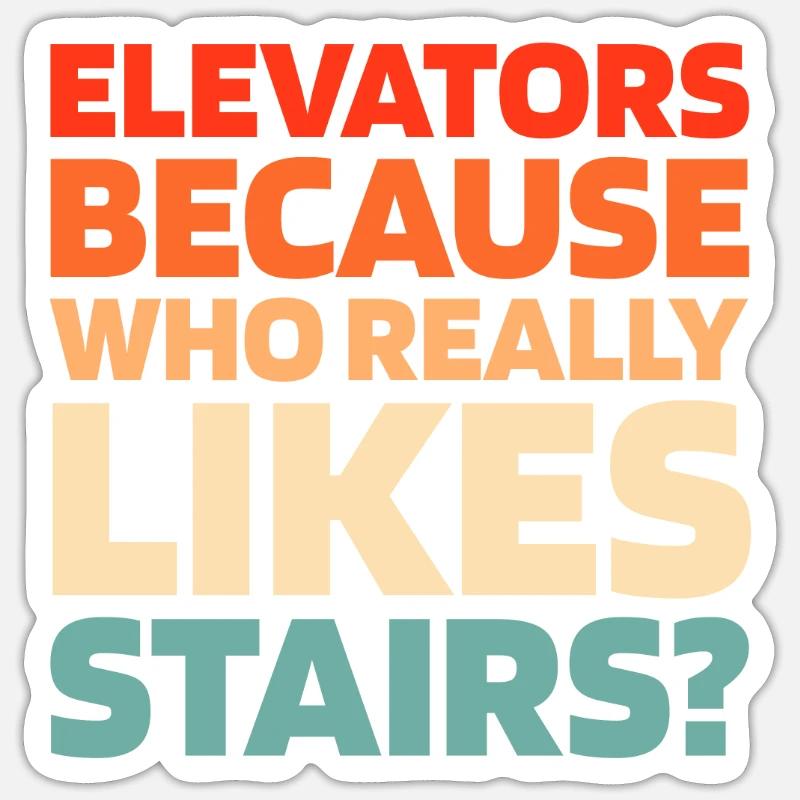 Elevator Elevator Sticker size S (10 x 10 cm)