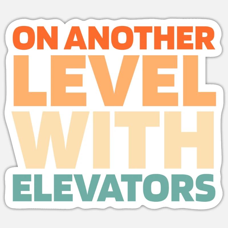 Elevator Elevator Sticker size S (10 x 10 cm)