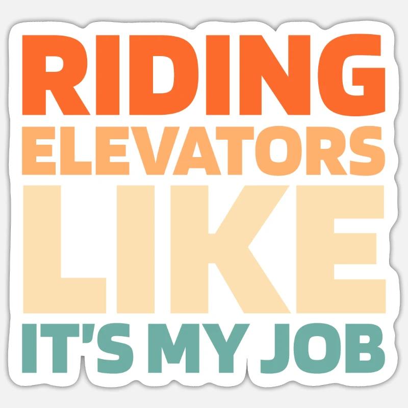 Elevator Elevator Sticker size S (10 x 10 cm)
