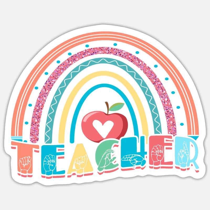ASL Sign Language Interpreter Sticker size S (10 x 10 cm)