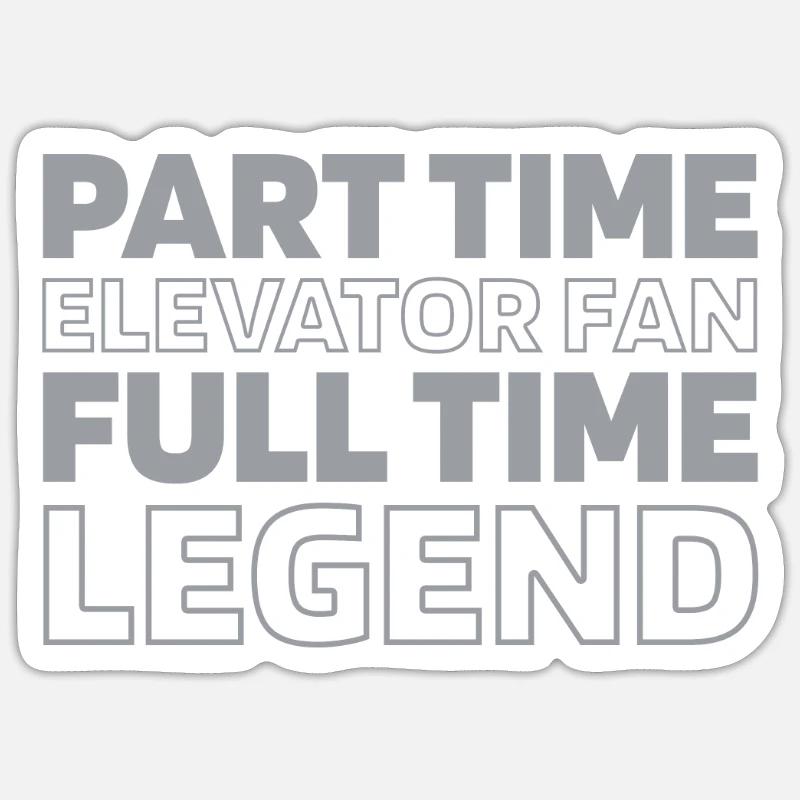 Elevator Elevator Sticker size S (10 x 10 cm)