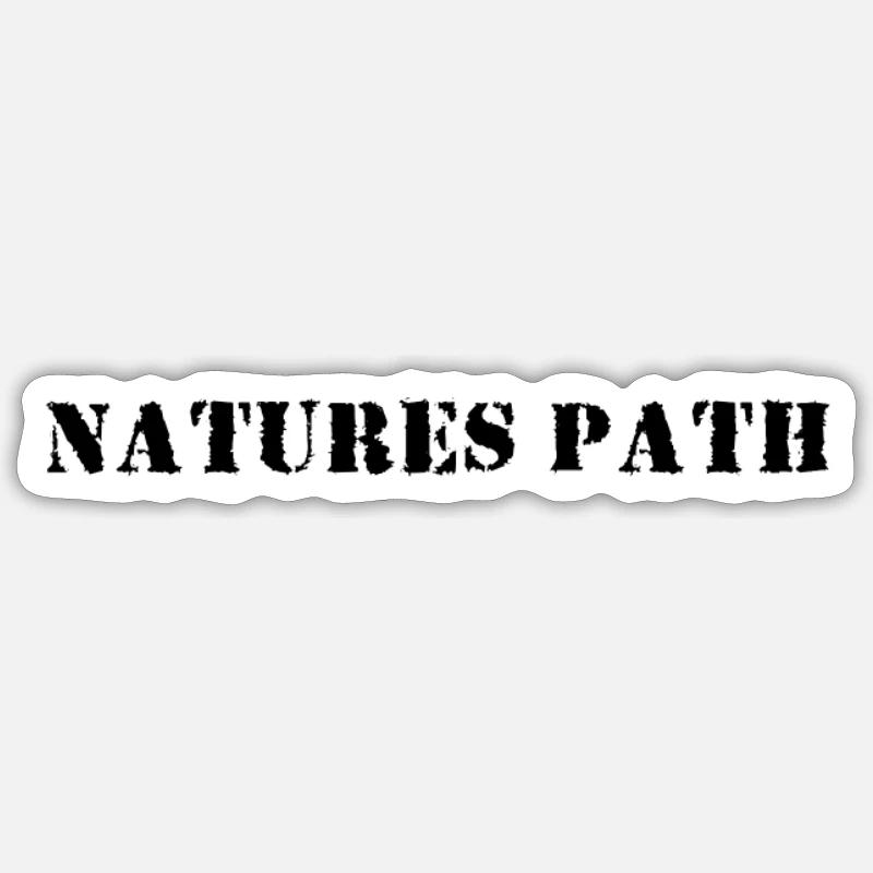 Hiking - Natures Path - Sticker size S (10 x 10 cm) - white matte