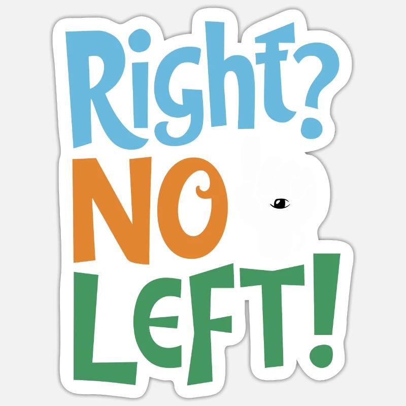 Linkshänder Lefty Left-hander Leftie Buddy Sticker size S (10 x 10 cm)