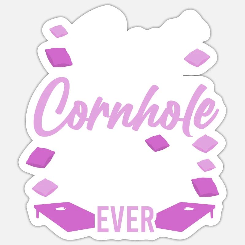Cornhole Team Bean Bag Player Sticker Größe S (10 x 10 cm)