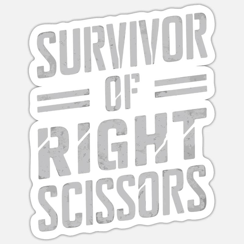 Linkshänder Lefty Left-hander Leftie Buddy Sticker size S (10 x 10 cm)