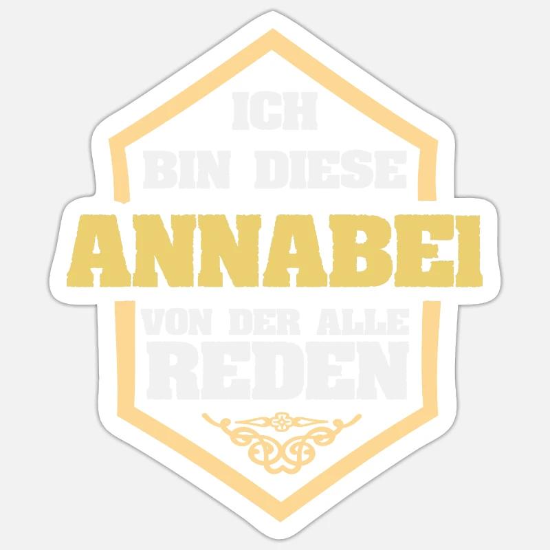 Cadeau pour Annabel - Sticker taille S (10 x 10 cm) - blanc mat