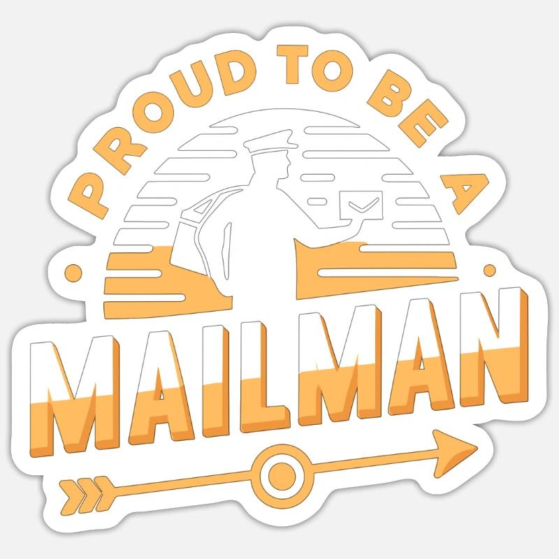 Stolz, ein Postbote zu sein Sticker Größe S (10 x 10 cm)