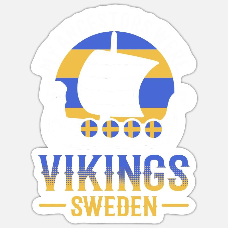 Schweden Schwedisch Sticker Größe S (10 x 10 cm)