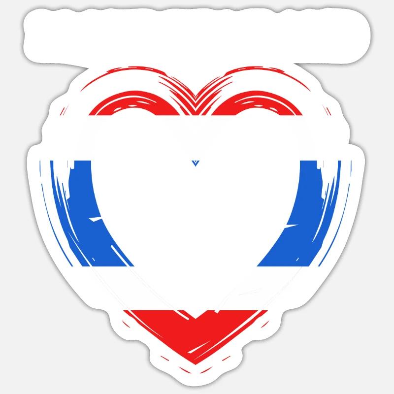 Thaïlande Langue thaïlandaise - Sticker taille S (10 x 10 cm) - blanc mat