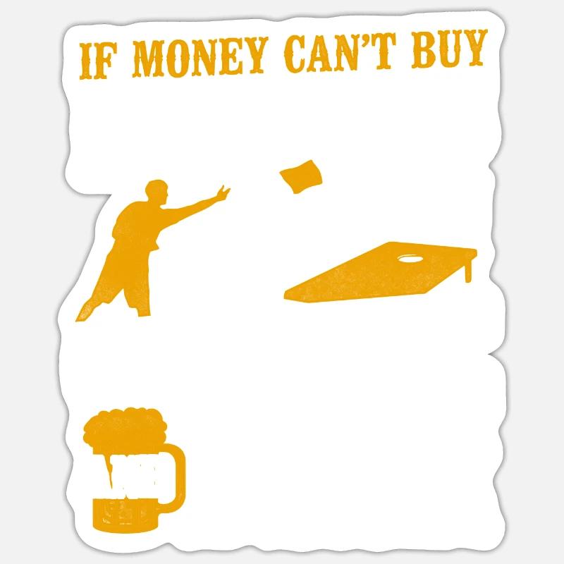 Cornhole Team Bean Bag Player Sticker Größe S (10 x 10 cm)