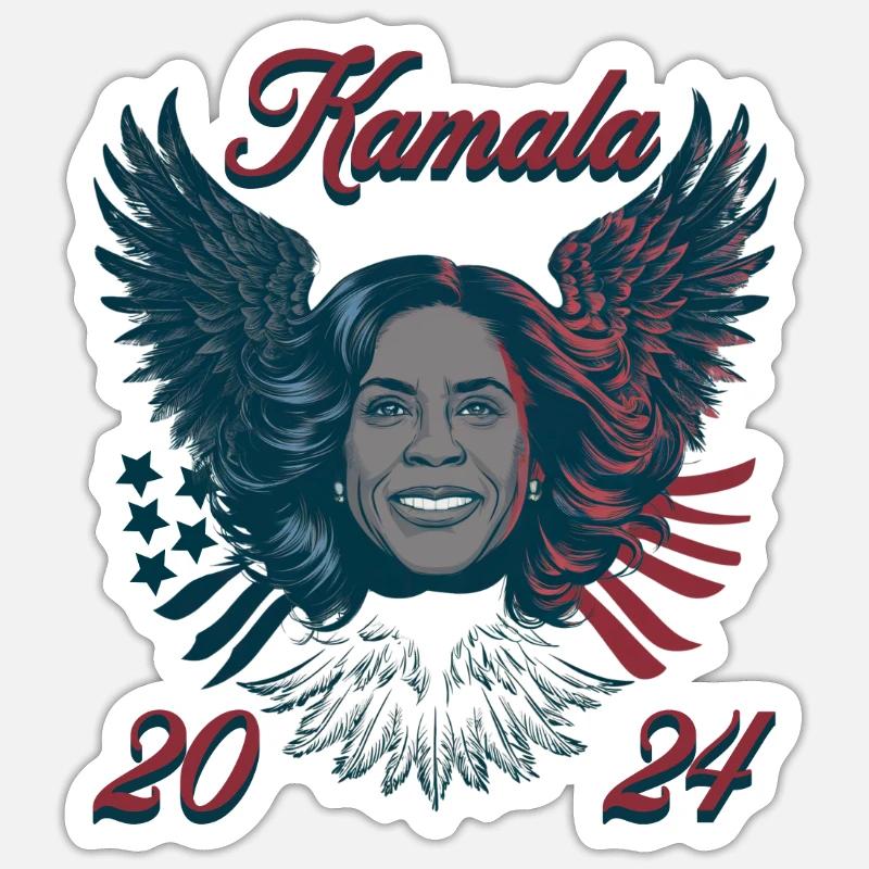 Kamala 2024 Soon Eagle - Sticker size S (10 x 10 cm) - white matte