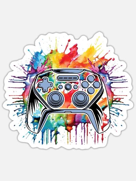 Gaming-legende Ich Habe Mein Spiel Unterbrochen, - Sticker Größe S (10 x 10 cm) - Mattweiß
