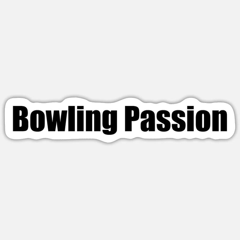 Bowling - Bowling Passion - Sticker taille S (10 x 10 cm) - blanc mat