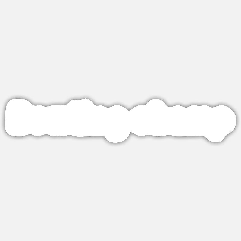 Bowling - Champion de bowling - Sticker taille S (10 x 10 cm) - blanc mat