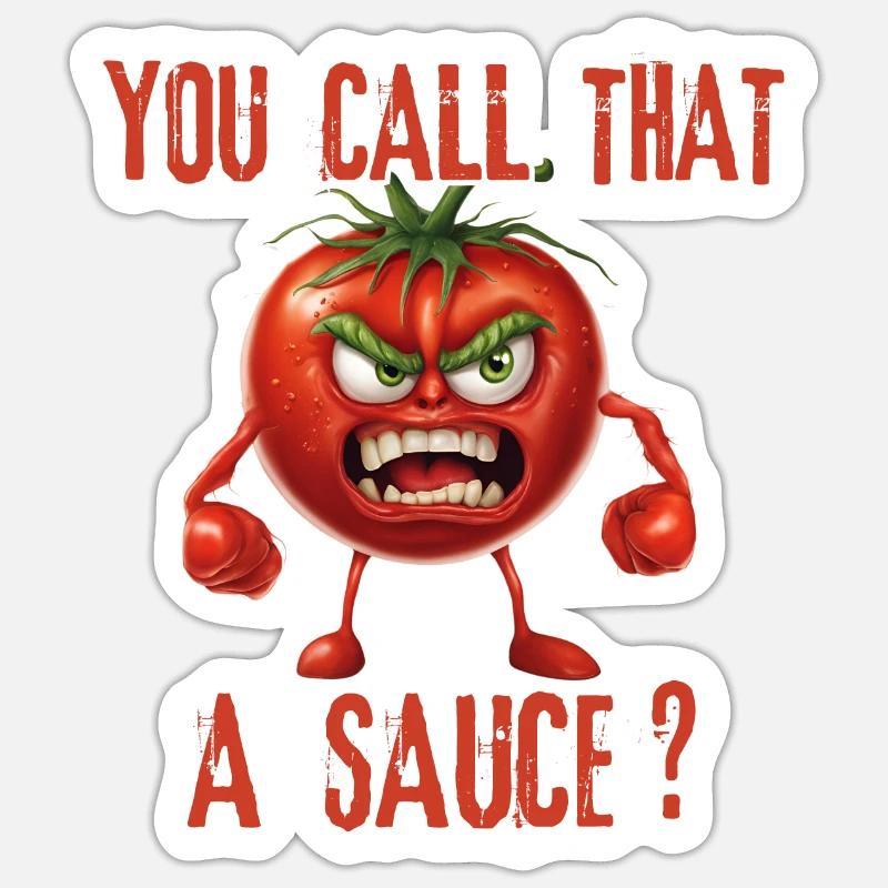 DU NENNST DAS EINE SOSSE Sticker Größe S (10 x 10 cm)