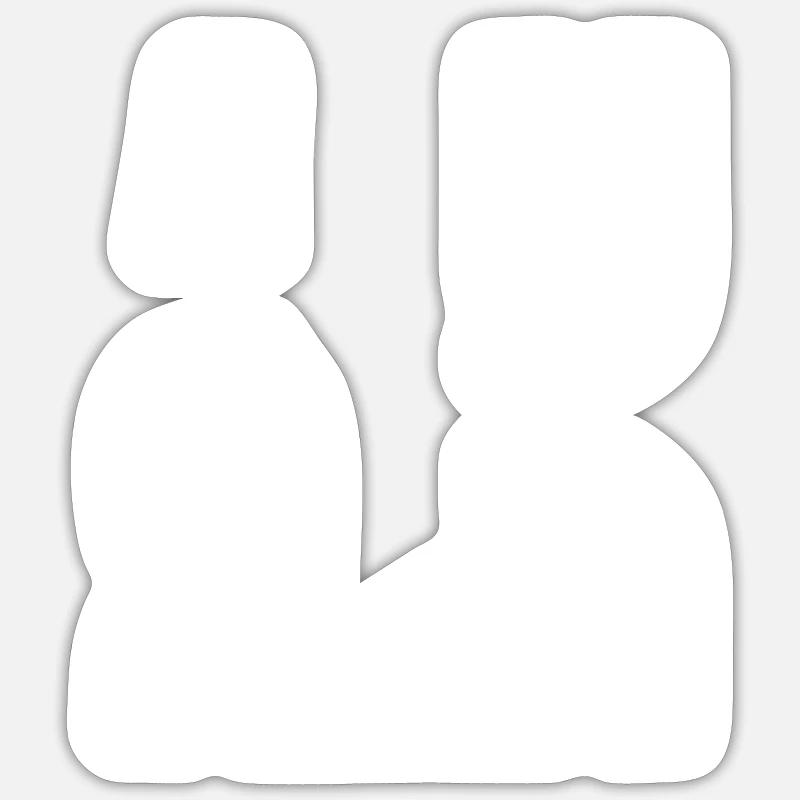 80 ans - Sticker taille S (10 x 10 cm) - blanc mat