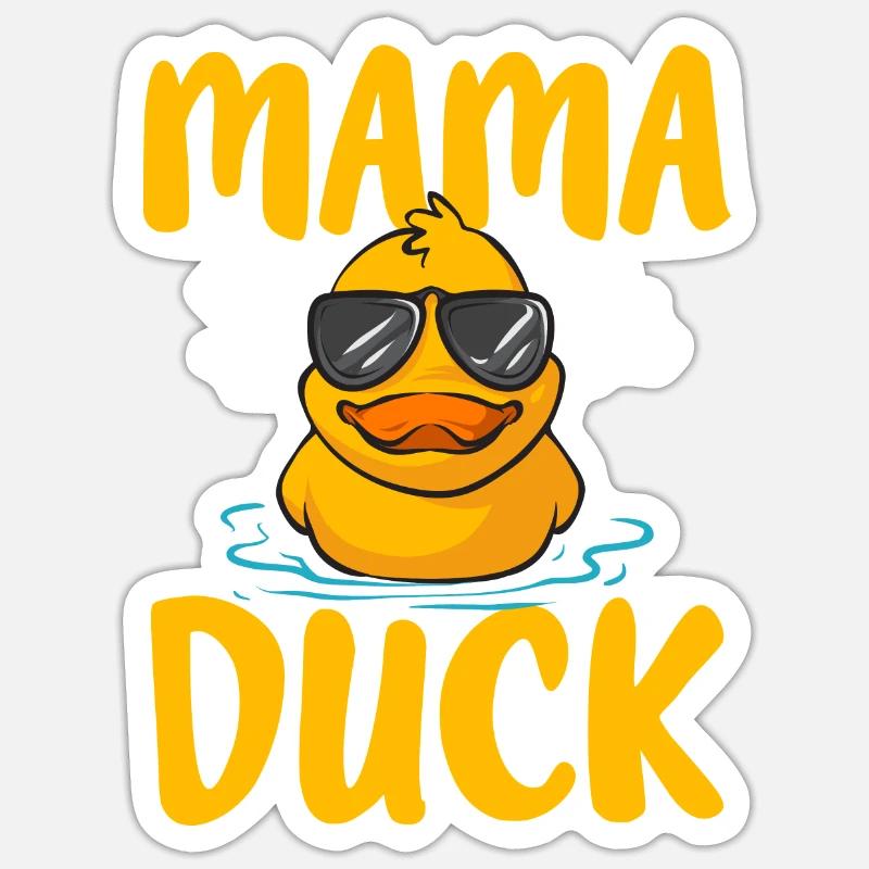 Rubber Duck Rubber Duck - Sticker size S (10 x 10 cm) - white matte