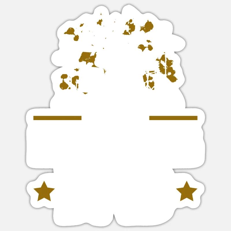 Tambours Batteurs Batteurs - Sticker taille S (10 x 10 cm) - blanc mat