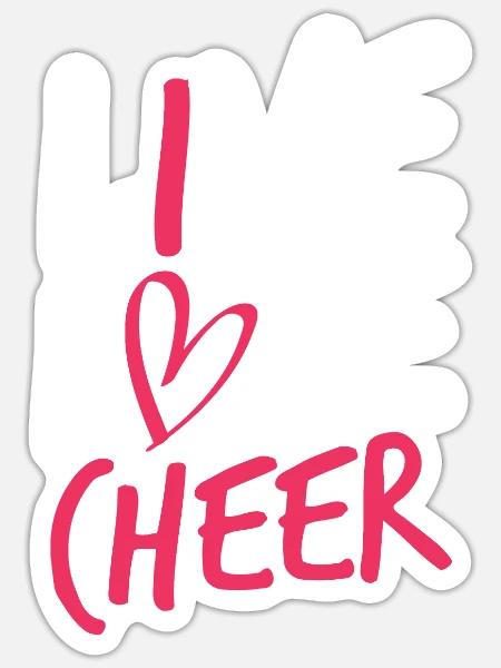 Leben Liebe Jubel - Sticker Größe S (10 x 10 cm) - Mattweiß