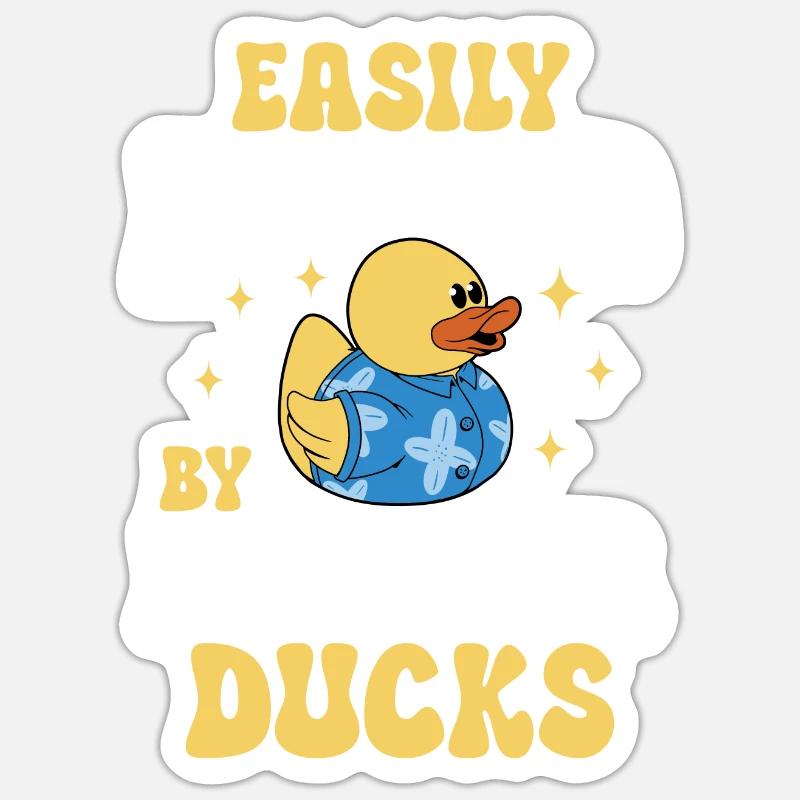 Rubber Duck Rubber Duck - Sticker size S (10 x 10 cm) - white matte